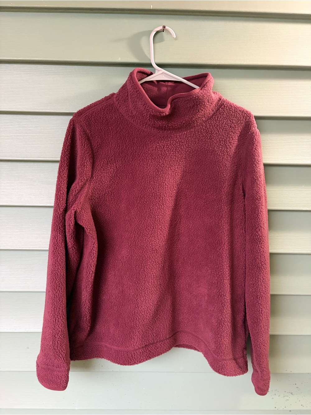 L.L. Bean Women's Rose Sherpa Turtleneck Pullover
